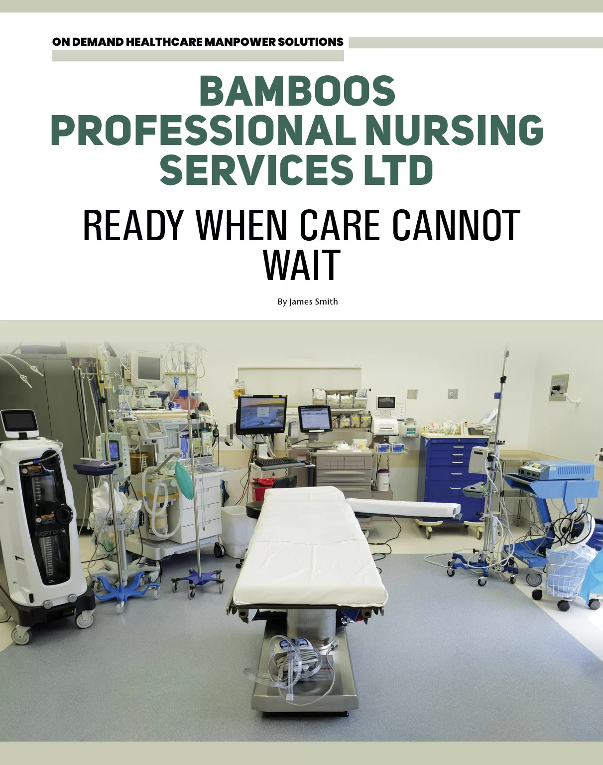 Bamboos Professional Nursing Services Ltd Ready When Care Cannot Wait | Construction Business Review